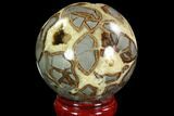 Crystal Filled, Polished Septarian Sphere - Utah #94416-1
